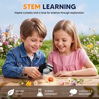 Cadeau d'anniversaire pour enfants, microscope électronique numérique Inskam 392, jouet avec caméra 2MP, grossissement 500x, apprentissage STEM, écran IPS 2,4 pouces, 8