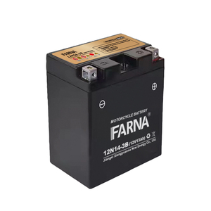 Nuevo diseño 12V 14AH <span class=keywords><strong>AGM</strong></span>/GEL Batería de motocicleta Tipo sellado sin mantenimiento Tasa de descarga de 20 horas 14ah Batería de arranque 12N14-3B - Product Image 1