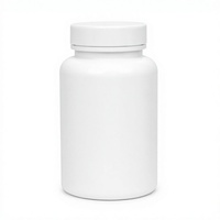 Flacon en plastique de 200 ml avec bouchon hermétique pour compléments alimentaires, vitamines, pilules, capsules et comprimés