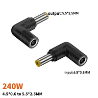 Interface d'alimentation pour ordinateur portable 4.5*3.0mm vers d'autres adaptateurs d'interface CC Puissance 240W Convient pour Len ovo HP Dell et autres ordinateurs portables