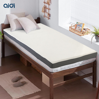 Surmatelas en mousse à mémoire de forme AIDI pour un confort accru, avec gel massant, tissus tricotés haut de gamme, pour lit double