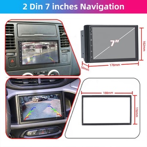 Système audio de voiture Android portable de <span class=keywords><strong>7</strong></span> <span class=keywords><strong>pouces</strong></span>, écran tactile universel, <span class=keywords><strong>autoradio</strong></span> vidéo avec DSP et RGB FM GPS 2 Din - Product Image 3