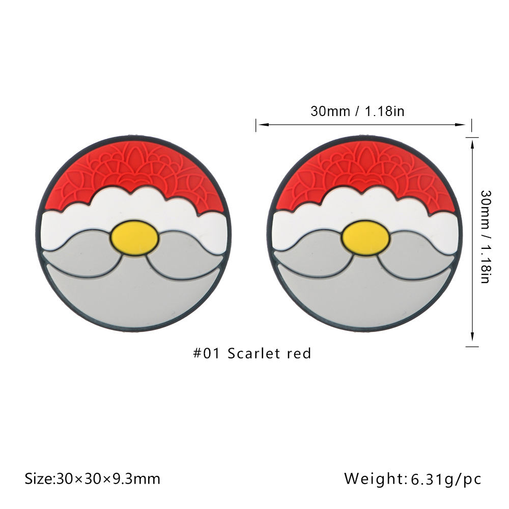 SA447สีแดงซานตาคลอสทรงกลมสีแดงเข้ม