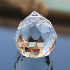 Boules pendentif à petites facettes pour lustre, boules en verre à prisme cristal, attrapeur de soleil, pièces de lustre suspendu boules - Product Image 6