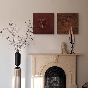 Wabi Sabi Style Minimalist Hand Painted Oil Painting Textured Mural Decorative <b>Art</b> For Entryway Hallway Retro Hanging Painting - Product Image 2