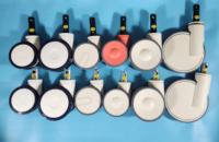 Roues médicales de 5 pouces (125 mm) avec blocage central pour lit d'hôpital, roues pour mobilier hospitalier