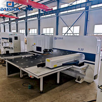 Máquina de Corte Láser CNC de 3000W, 30T, 16 Estaciones, Prensa de Torreta Mecánica de 5000x1250mm para Puertas de Gabinetes y Chapa Metálica