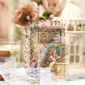 20 pz/pacco di serie della dinastia dell'età della carta di gioco decorativo dello scheletro del <span class=keywords><strong>Collage</strong></span> europeo dell'annata - Product Image 3