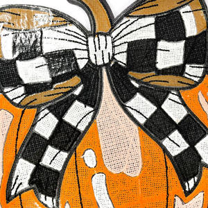 Venta al por mayor grandes parches de chenilla de Halloween para planchar lindos parches de chenilla de calabaza con lazo fantasma de lentejuelas temporada de otoño para sudadera de mujer - Product Image 5