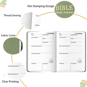 Cuaderno <span class=keywords><strong>de</strong></span> Estudio Bíblico Myway 2026 <span class=keywords><strong>de</strong></span> Lujo, Tapa Dura A5, Páginas <span class=keywords><strong>de</strong></span> Papel, Portaplumas <span class=keywords><strong>de</strong></span> Tela Personalizado, Pegatinas para Uso en Oficina/Escuela - Product Image 3