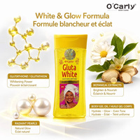 Huile Essentielle Éclaircissante et Hydratante O'Carly pour la Peau, Gel Huile Corporel Gulta 200ml