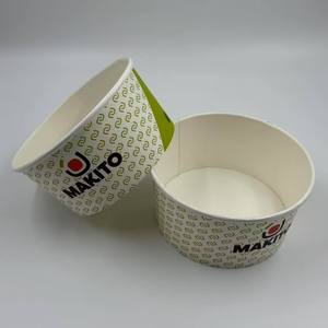 500ml 750ml 1000ml 1100ml 1300ml Recipiente de papel para llevar Ensaladeras Tazón redondo de papel desechable para envasado de alimentos - Product Image 4