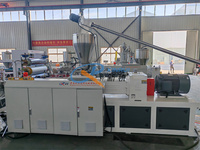 Machine d'extrusion haute puissance SJSZ à double vis conique contrepoussée pour profilés de terrasses et persiennes en PE, PP, WPC