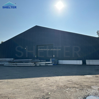Tente de stockage d'entrepôt personnalisée, structure en aluminium, PVC, temporaire, pour grands détaillants, occasions industrielles