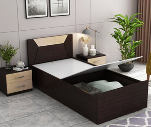Modern Unique Design Wooden <strong>Single</strong> <strong>Bed</strong> for Children Feature with <strong>Storage</strong> Wood Panel Style - Product Image 3