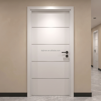 Porte intérieure coupe-feu 90 minutes, cadre en acier, battant en bois, pour hôtel et commerce, double certification CE BS476