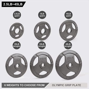 Plaques de poids en caoutchouc, en céramique <span class=keywords><strong>gym</strong></span> <span class=keywords><strong>pro</strong></span> <span class=keywords><strong>fitness</strong></span> 20kg 45lb, fer à vendre - Product Image 5