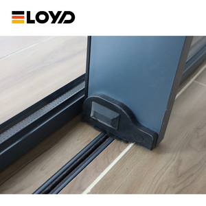 Système de porte coulissante panoramique Eloyd Skyland série 150 en alliage d'aluminium à double vitrage en verre trempé à isolation thermique pour hôtel - Product Image 3