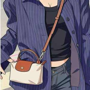 Bolso Bandolera Impermeable de Nylon Tipo Dumpling para Mujer, de Asa Corta, Modelo Long-xiang, Novedad 2026, Venta al por Mayor - Product Image 1