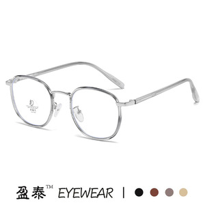 Eyewear <b>Round</b> <b>Frame</b> TR Metals Blue Light Protection Unisex Medium Size - Product Image 3