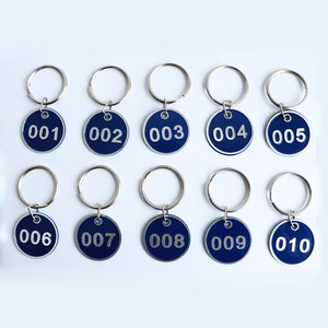 1-200 Số Đầy Màu Sắc Nhôm Khó nhằn Kim Loại Đánh Số Đánh Dấu Nhận Dạng Treo Thẻ Hành Lý Nhãn ID <span class=keywords><strong>Tag</strong></span> Với Chia Nhẫn - Product Image 3