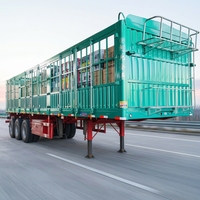 Semi-remorque à benne latérale en acier JINFENG, nouvelle génération, avec train de roulement robuste, capacité de charge maximale de 40 à 80 tonnes, pneus 12r22.5, couleur personnalisée