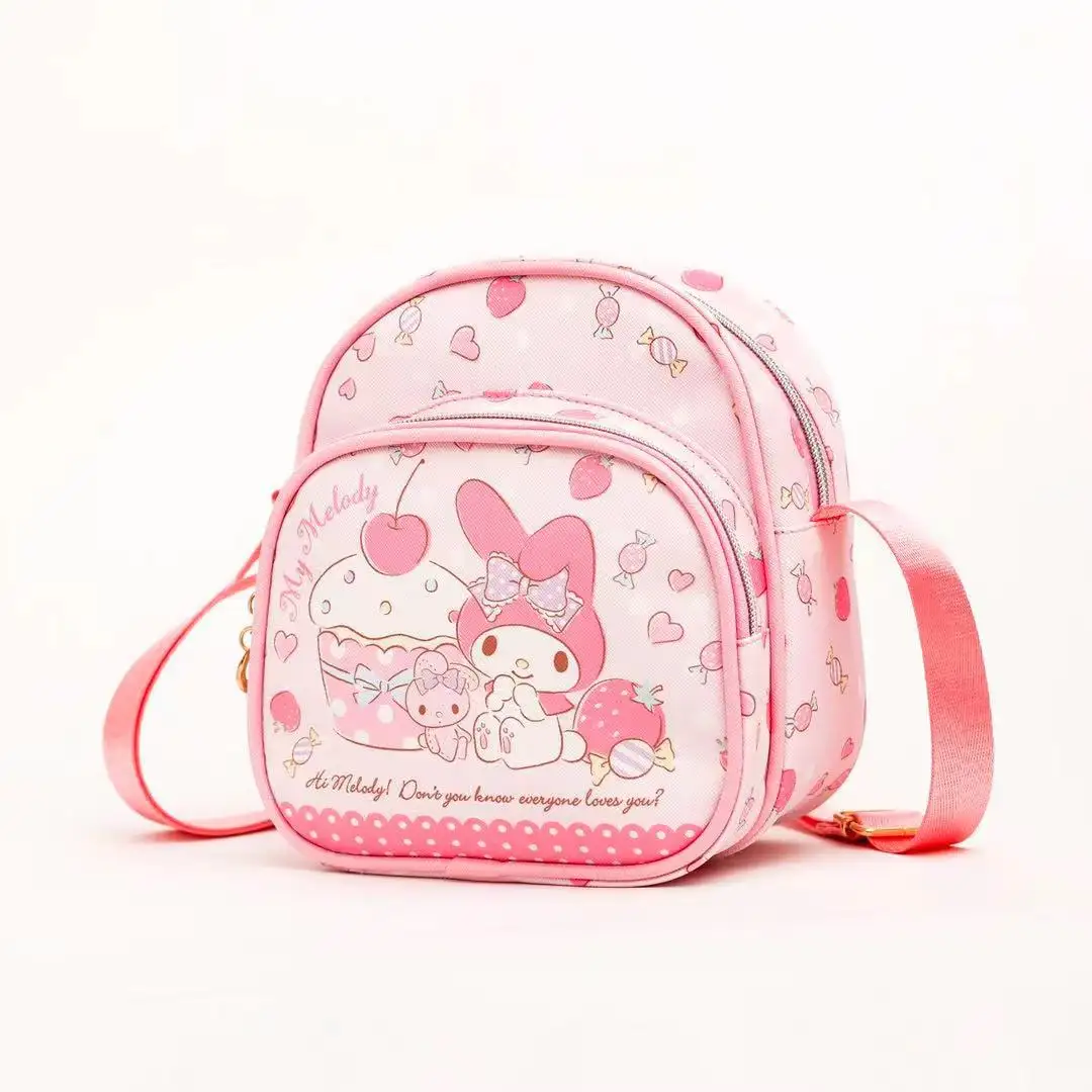 2023 Wholesale Melody KT Kurome Japanese Style Mini Children's School Bag Cute Cartoon Kindergarten Shoulder Messenger Bag