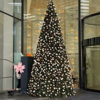 Lumière LED extérieure étanche en forme de cône géant, indice de protection IP65, pour la place publique, le parc, les décorations de rue pour les fêtes, arbre de Noël en spirale