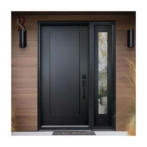 Puerta Principal de Acero Pivotante de Diseño Irregular para <span class=keywords><strong>Casa</strong></span> Americana, Estilo OEM, Puerta de Entrada Contemporánea con Seguridad - Product Image 5