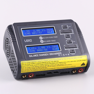 Cargador de Batería Inteligente Balanceado HTRC L6X2 de Doble Canal con Control Remoto para Modelos de Aviones 2-6S - Product Image 1