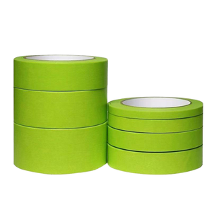 Ruban <span class=keywords><strong>de</strong></span> masquage en papier crêpe bleu simple face adhésif en caoutchouc résistant à <span class=keywords><strong>la</strong></span> chaleur autocollant sensible à <span class=keywords><strong>la</strong></span> pression pour studios d'art et ateliers - Product Image 4