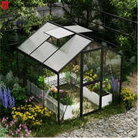 Kit de véranda en verre avec structure en aluminium et alliage d'aluminium pour projets résidentiels, villas, jardins et cours arrière