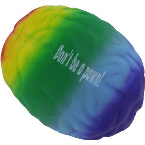 Custom Design Rainbow Brain Pu Stress Relievers Stress <b>Toy</b> Stress <b>Ball</b> - Product Image 6