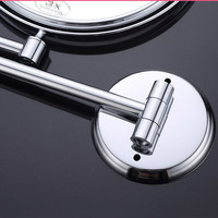 Miroir de maquillage cosmétique pliable à double face avec grossissement 3x moderne, miroir mural pour la douche