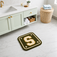 Tapis éducatif touffeté ABC, grand tapis de jeu pour enfants, tapis d'apprentissage pour salon, tapis de sol en peluche antidérapant fabriqué à la machine, tapis de décoration pour la maison