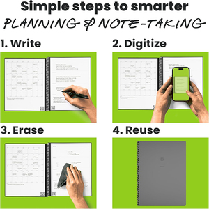 Cuaderno Planificador con Encuadernación en Espiral, Diseño de Cubierta Impermeable, Utiliza Papel Ecológico Reutilizable - Product Image 2