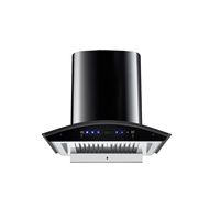 Campana Extractora de Cocina Curva de Alta Calidad con Interruptor Táctil y Filtro Plano Extraíble, Potente Succión, Buen Precio