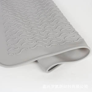 แผ่นรองครัวซิลิโคนอเนกประสงค์ Jiaxing Rofu รูปทรงสี่เหลี่ยมผืนผ้า ทนความร้อน กันลื่น สีพื้น ผลิตตามสั่ง - Product Image 3