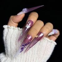 Nouvelle Arrivée Ongles Press-On de Luxe en Acrylique, Faux Ongles Couvrants, Fabricant