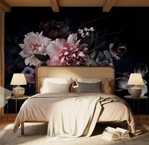 Papel tapiz de primera calidad, flores, papel tapiz fotográfico no tejido, decoración de pared elegante, papel de pared, sala de estar, papel tapiz de peonía Rosa natural - Product Image 2