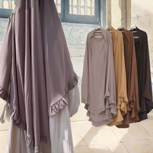 ผู้ผลิต Yibaoli ผลิตฮิญาบคิมาห์แบบฝรั่งเศสยาว 13 สี สำหรับละหมาดในเดือนรอมฎอน ทำจากโพลีเอสเตอร์ คุณภาพดี - Product Image 3