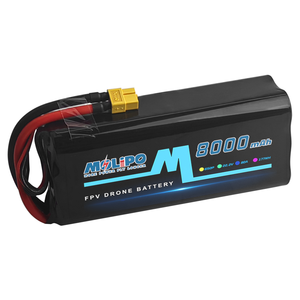 Molipo 뜨거운 판매 리튬 배터리 INR21700 몰리셀 <span class=keywords><strong>8000mah</strong></span> 6S2P FPV 드론 리튬 이온 배터리 팩 10 13 15 인치 UAV - Product Image 3