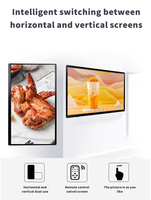 Écran publicitaire Full HD 32 pouces, écran tactile mural vertical, panneau LCD, affichage publicitaire, machine publicitaire