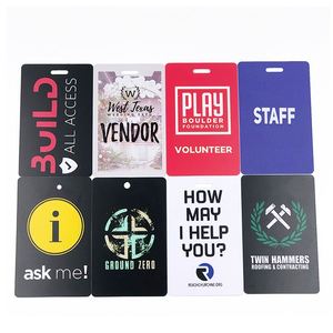 Carte en plastique durable, imperméable, en PVC, surface mate ou brillante, design personnalisé - Product Image 2