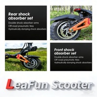 Sıcak Satış Toptan LeaFun Scooter D2 Çift Motorlu Arazi Elektrikli Scooter 10 inç Her Türlü Araziye Uygun E-Scooter Yetişkinler İçin AB Deposu