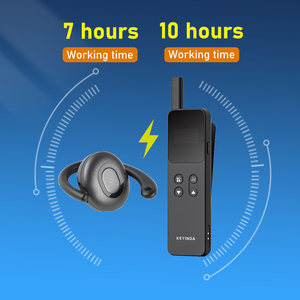 Tầm xa 4G không dây âm thanh hướng dẫn du lịch hệ thống Walkie-Talkie Sạc Hộp tai móc hội nghị 50km nói chuyện Phạm vi IPX-3 nước - Product Image 5