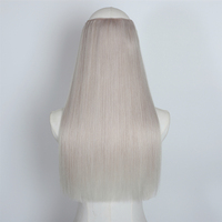 Extensions Halo en Cheveux Humains Remy de Qualité Salon, avec Fil Invisible, Meilleures Extensions à Clipser, Cheveux Naturels à Pointes Épaisses, Vente en Gros