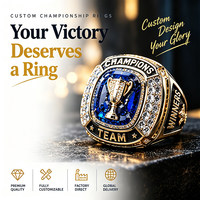 Bagues de championnat personnalisées pour hommes, enfants, jeunes, équipes sportives, avec logo et nom d'équipe, pour récompenses de football, basketball, baseball, softball, soccer.
