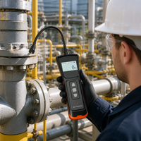 Detector de Gas Combustible Industrial HIREP, Detector de Fugas Portátil con Sonda Flexible, Analizador de Metano CH4 LPG LEL, Alta Precisión, IP65