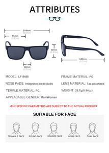 <span class=keywords><strong>Gafas</strong></span> <span class=keywords><strong>de</strong></span> <span class=keywords><strong>Sol</strong></span> KAJILA al por Mayor, con Marco Cuadrado <span class=keywords><strong>de</strong></span> PC, Polarizadas, Protección UV400, para Pesca, con Logotipo Personalizado para Hombre - Product Image 6